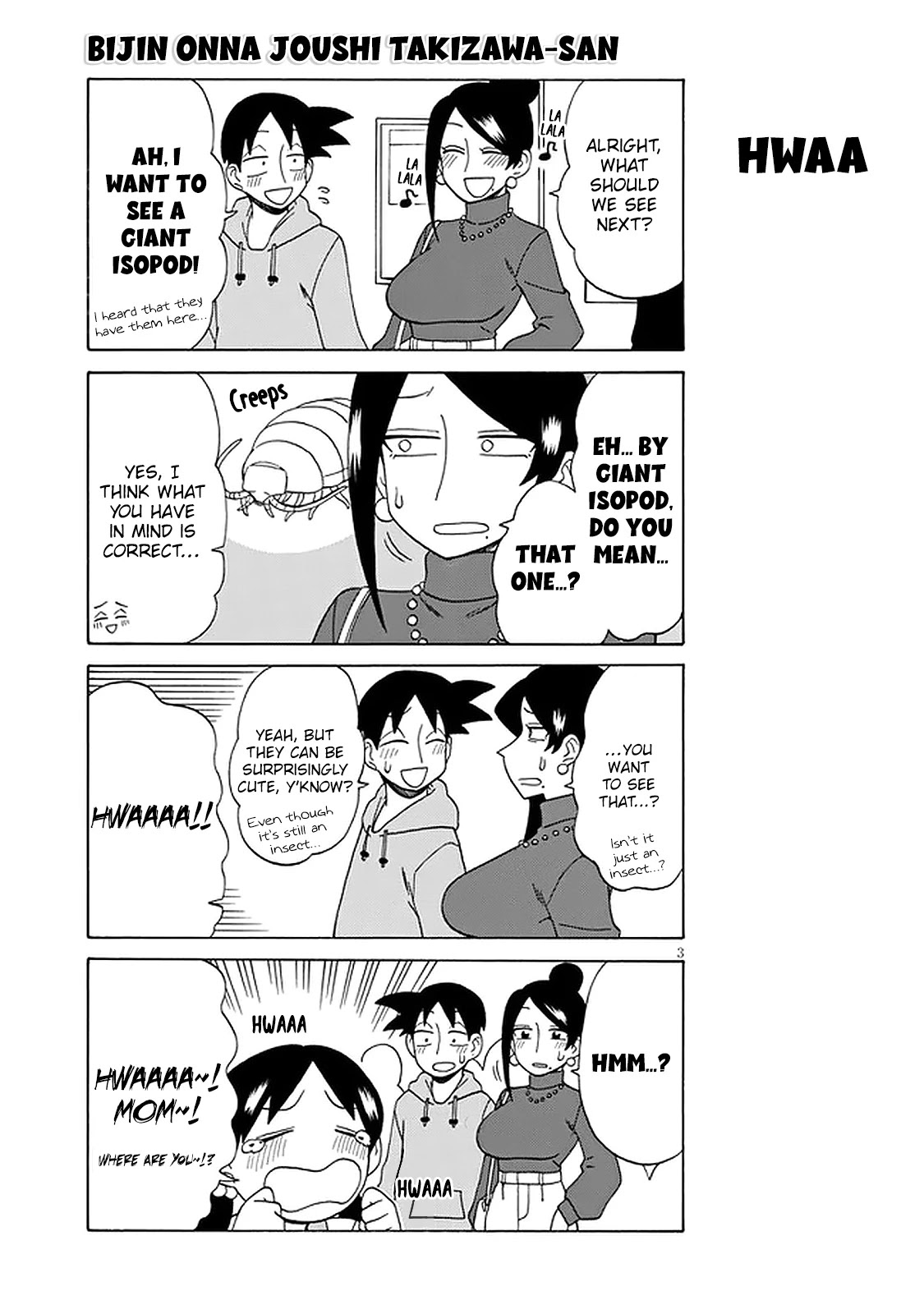 Bijin Onna Joushi Takizawa-San Chapter 116 - Page 3 in English