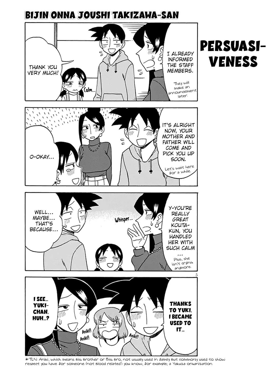 Bijin Onna Joushi Takizawa-San Chapter 116 - Page 5 in English