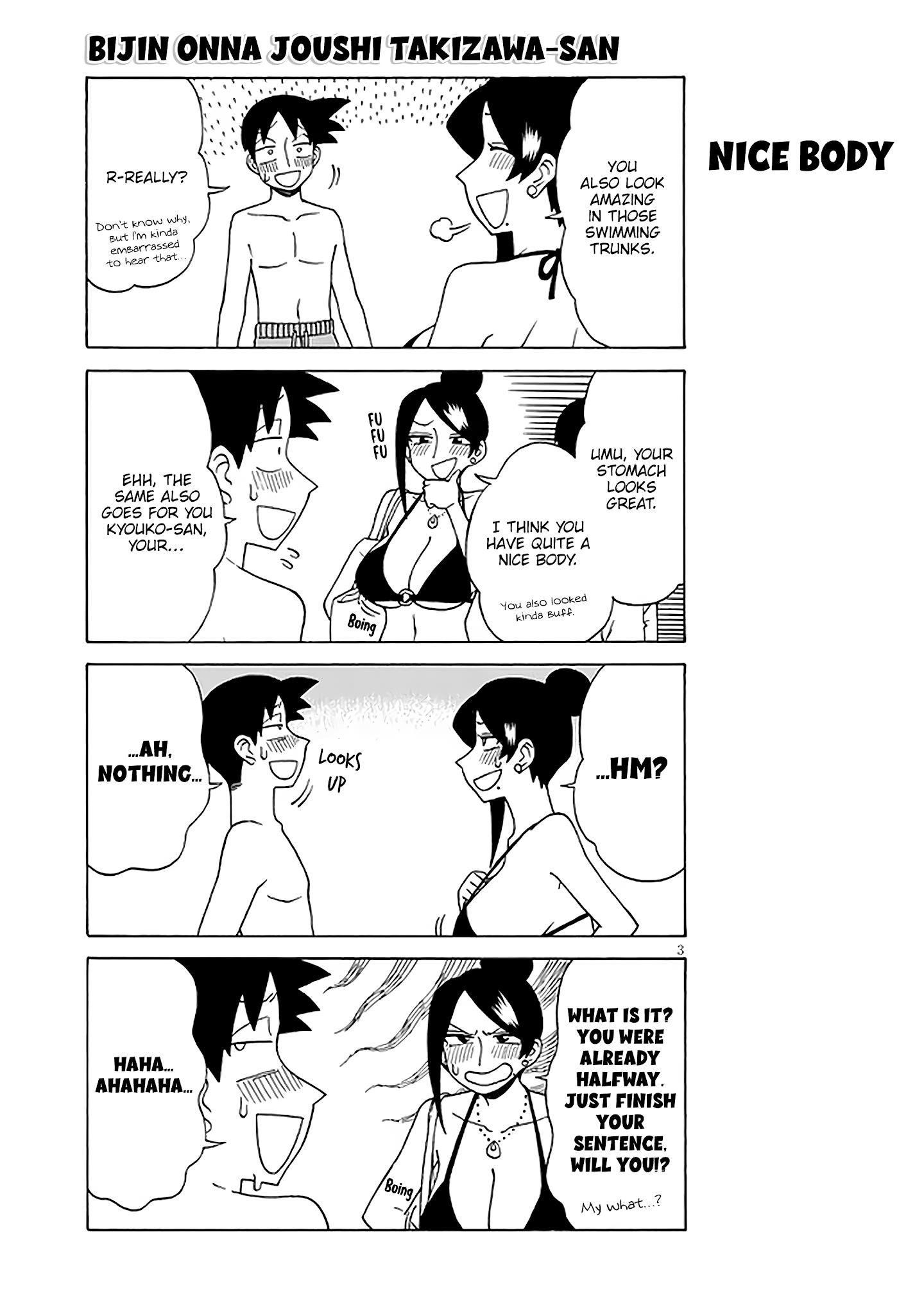 Bijin Onna Joushi Takizawa-San Chapter 121 - Page 3 in English