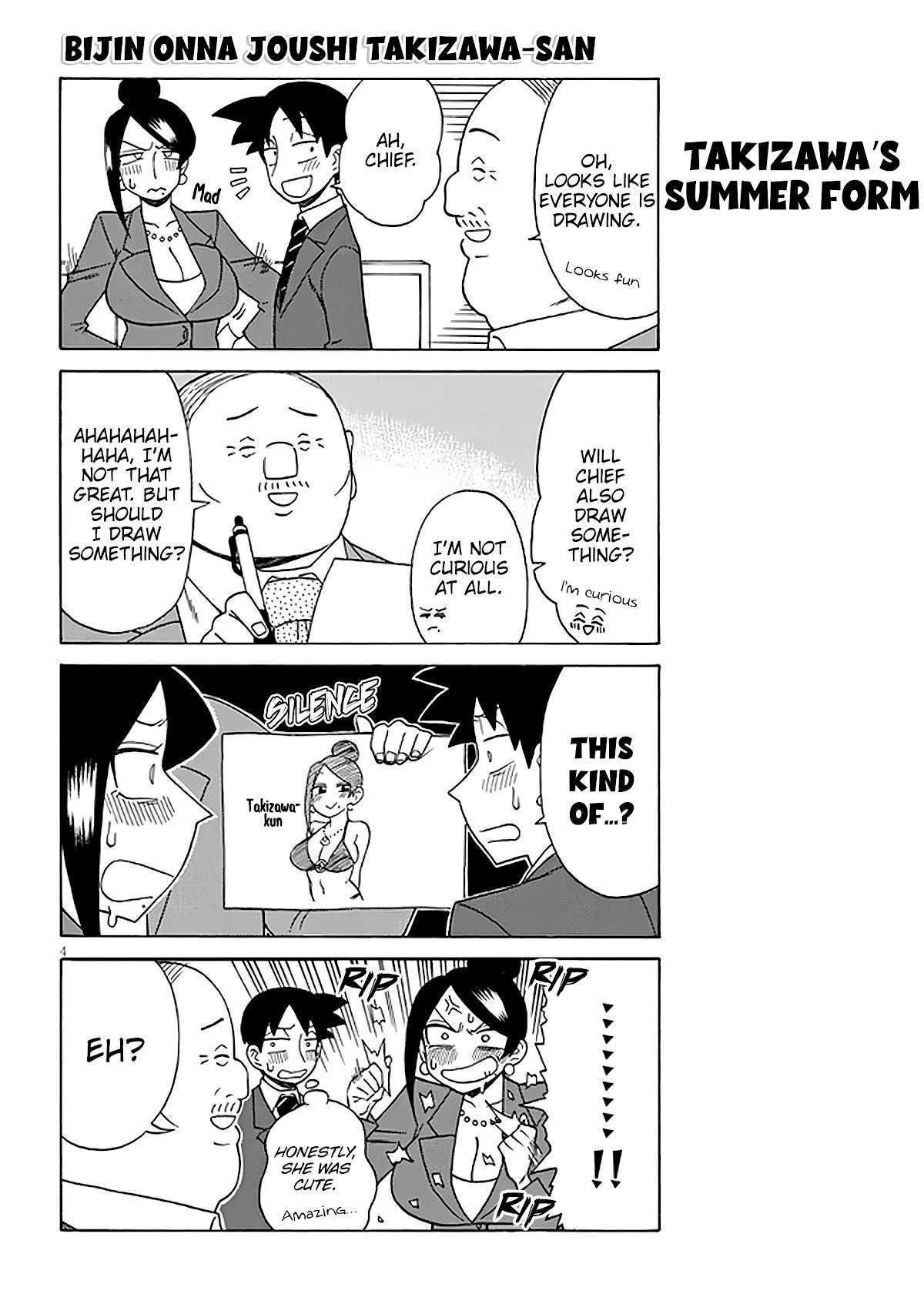 Bijin Onna Joushi Takizawa-San Chapter 124 - Page 4 in English