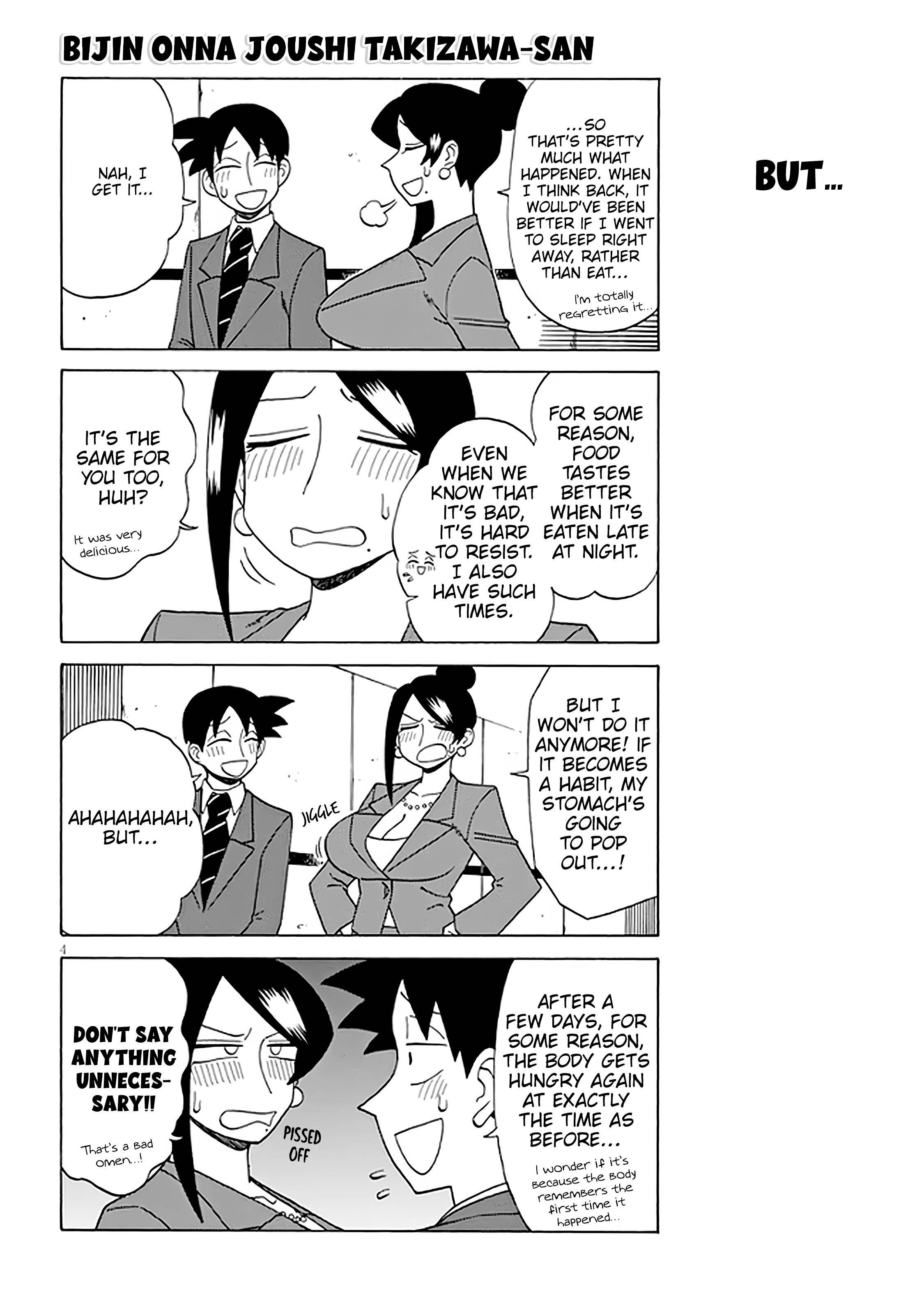 Bijin Onna Joushi Takizawa-San Chapter 127 - Page 4 in English