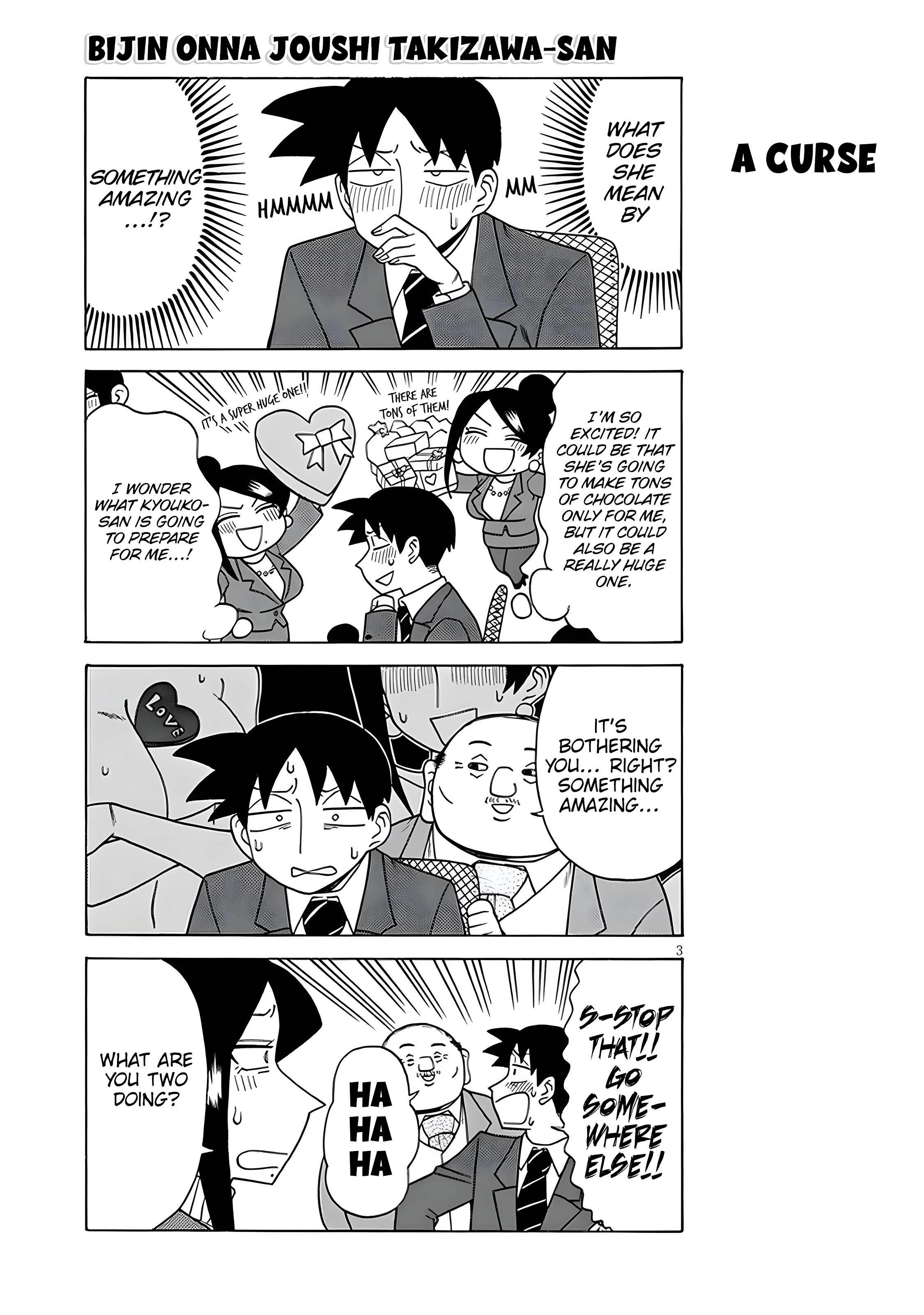 Bijin Onna Joushi Takizawa-San Chapter 132 - Page 3 in English