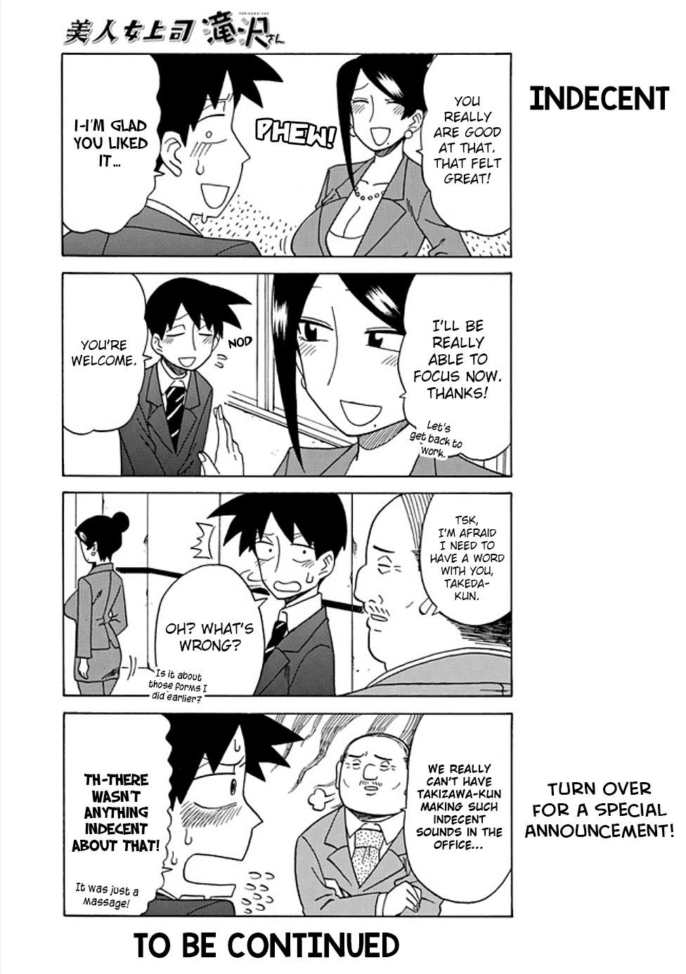 Bijin Onna Joushi Takizawa-San Chapter 46 - Page 5 in English