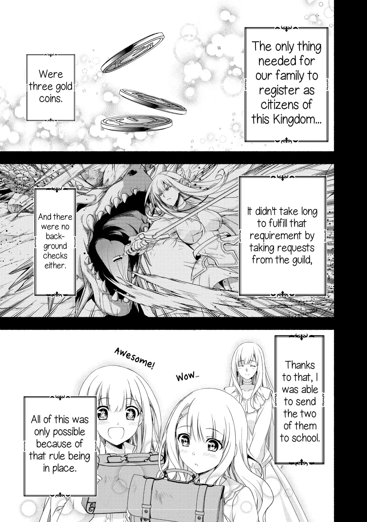 Even Though I’M A Former Noble And A Single Mother, My Daughters Are Too Cute And Working As An Adventurer Isn’T Too Much Of A Hassle Chapter 2.1 - Page 7 in English