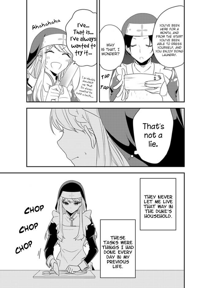 The Banished Villainess! Living The Leisurely Life Of A Nun Making Revolutionary Church Food Chapter 1 - Page 14 in English
