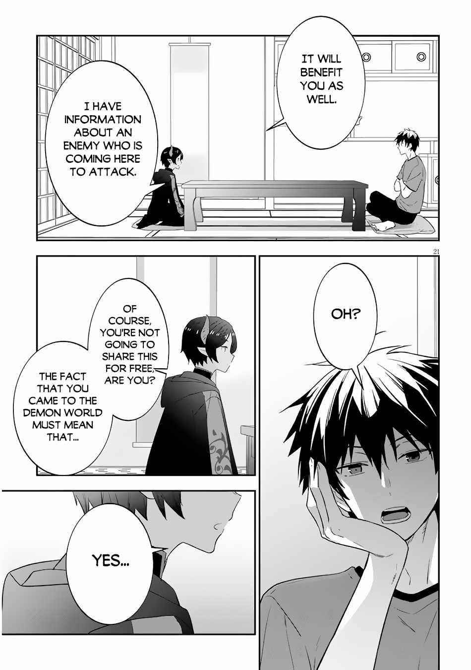 Maou Ni Natta Node, Dungeon Tsukutte Jingai Musume To Honobono Suru Chapter 49 - Page 21 in English