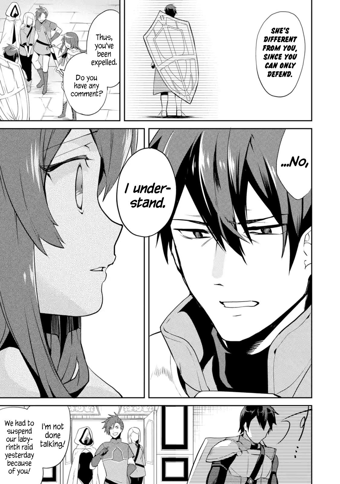 The Labyrinth Raids Of The Ultimate Tank ~The Tank Possessing A Rare 9,999 Endurance Skill Was Expelled From The Hero Party~ Chapter 1.2 - Page 8 in English