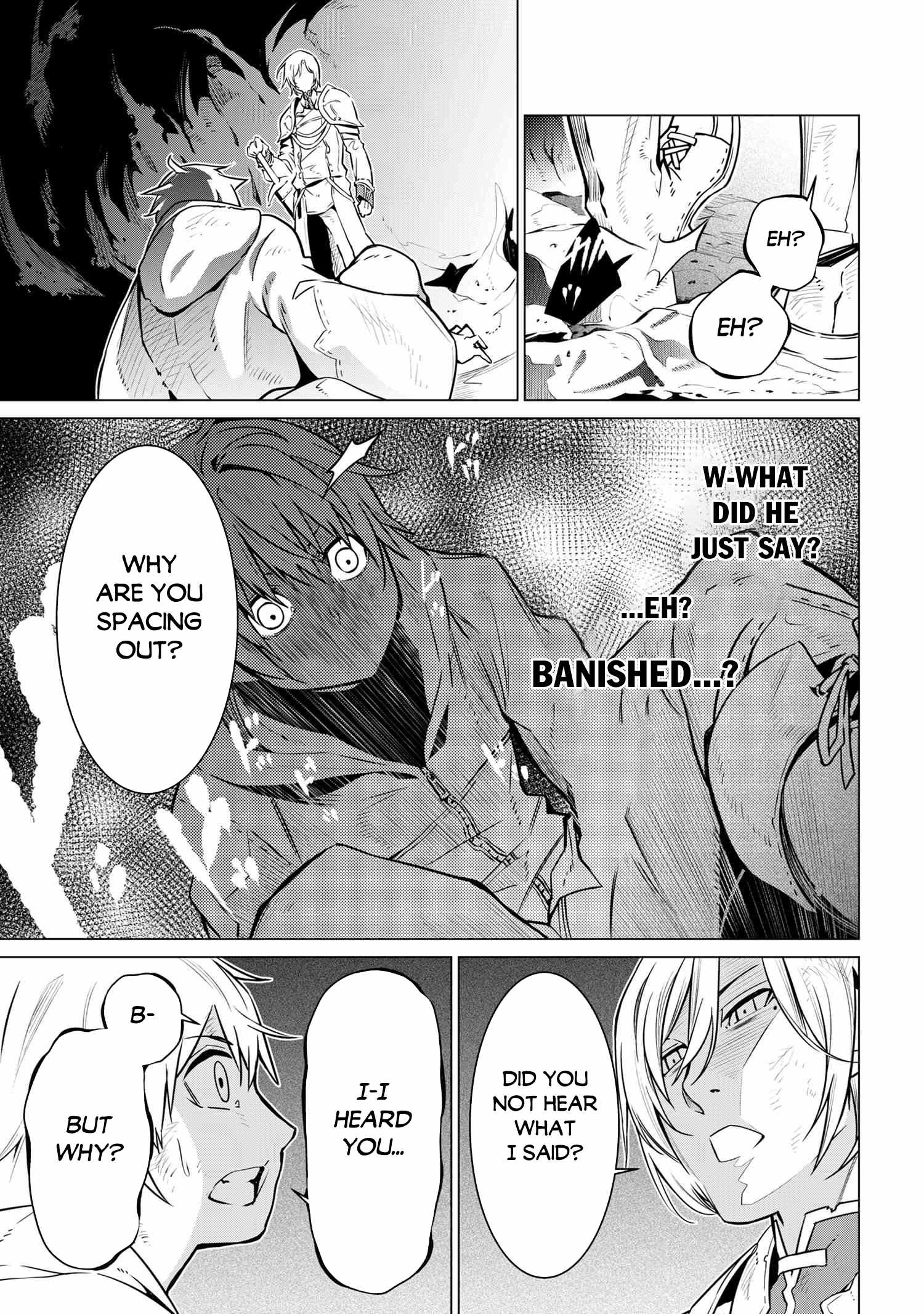 SSS Rank Dungeon De Knife Ichihon Tewatasare Tsuihou Sareta Hakuma Doushi Chapter 1 - Page 25 in English
