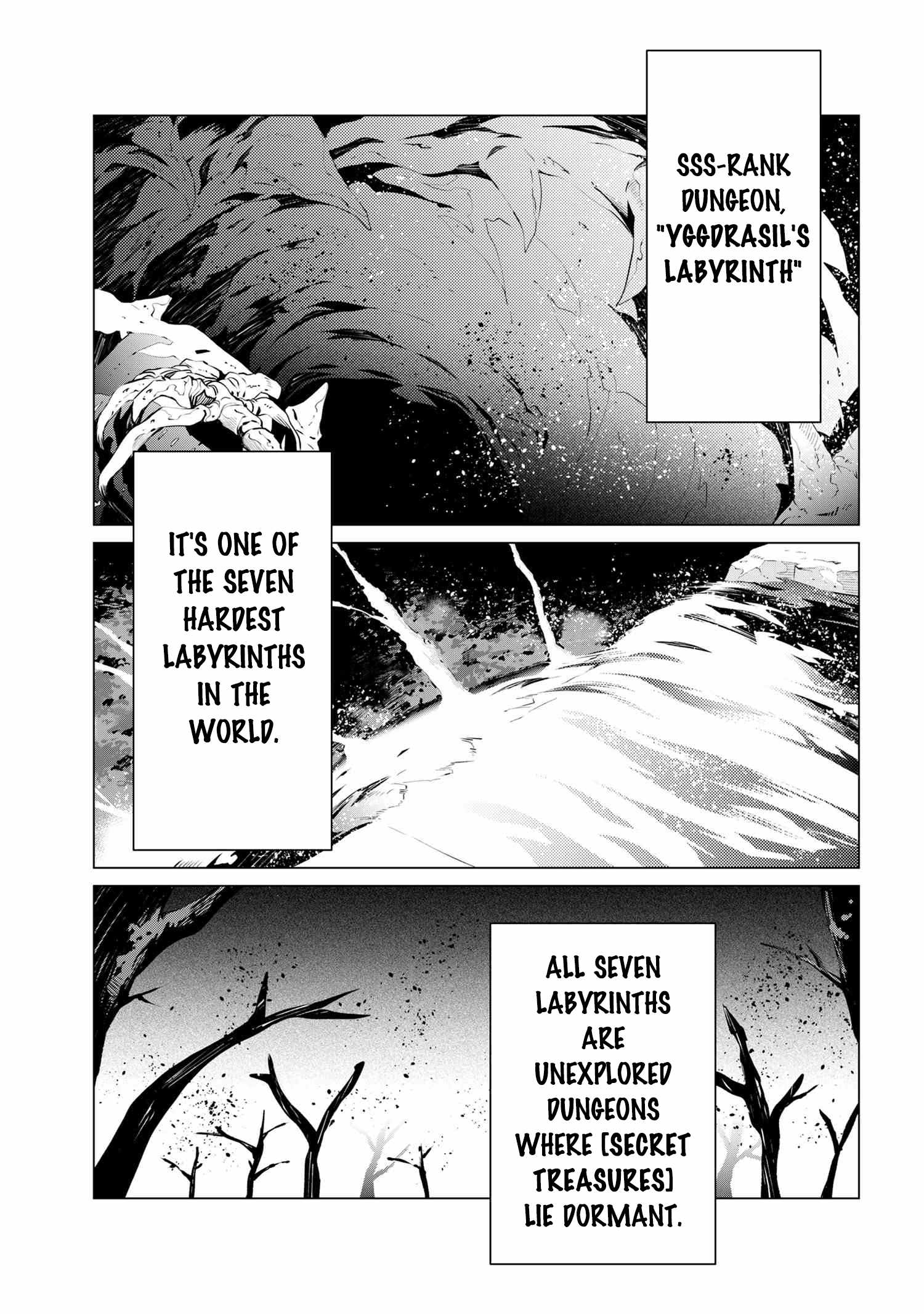 SSS Rank Dungeon De Knife Ichihon Tewatasare Tsuihou Sareta Hakuma Doushi Chapter 1 - Page 3 in English