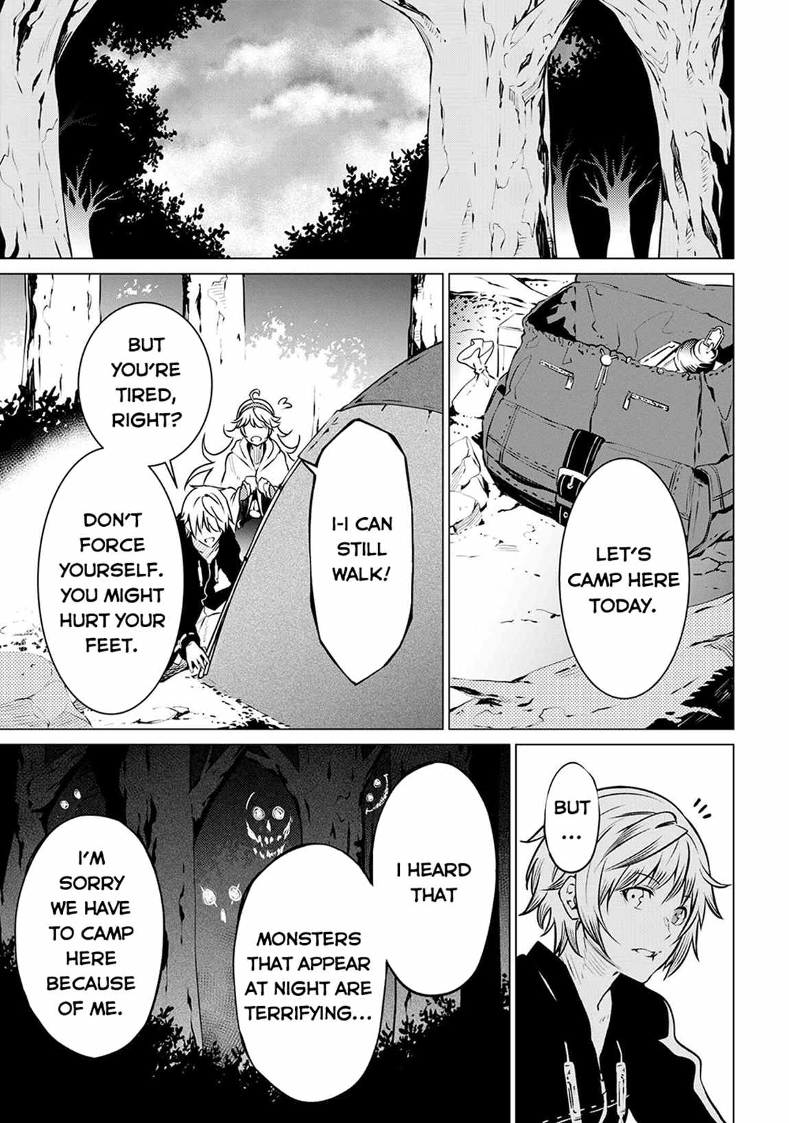 SSS Rank Dungeon De Knife Ichihon Tewatasare Tsuihou Sareta Hakuma Doushi Chapter 5.2 - Page 15 in English