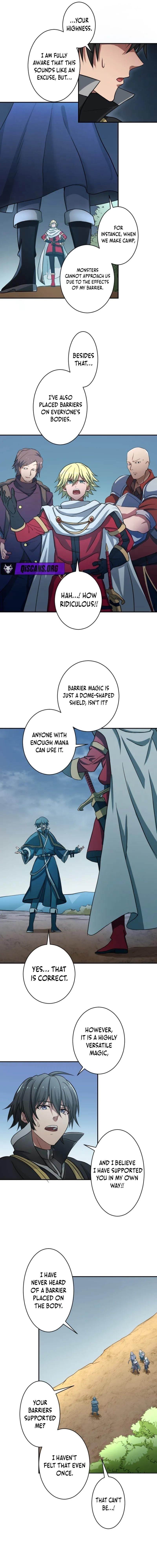 The Strongest Barrier Mage, Banished from the Kingdom, Just Wants a Peaceful Journey with His Wife Chapter 1 - Page 6 in English