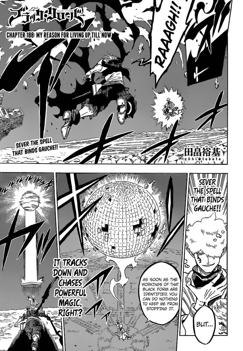 BLACK CLOVER Chapter 188 - Page 3 in English