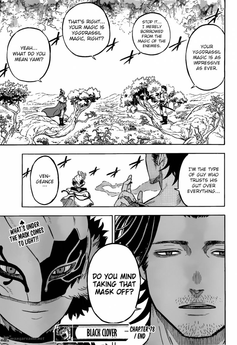 BLACK CLOVER Chapter 78 - Page 19 in English