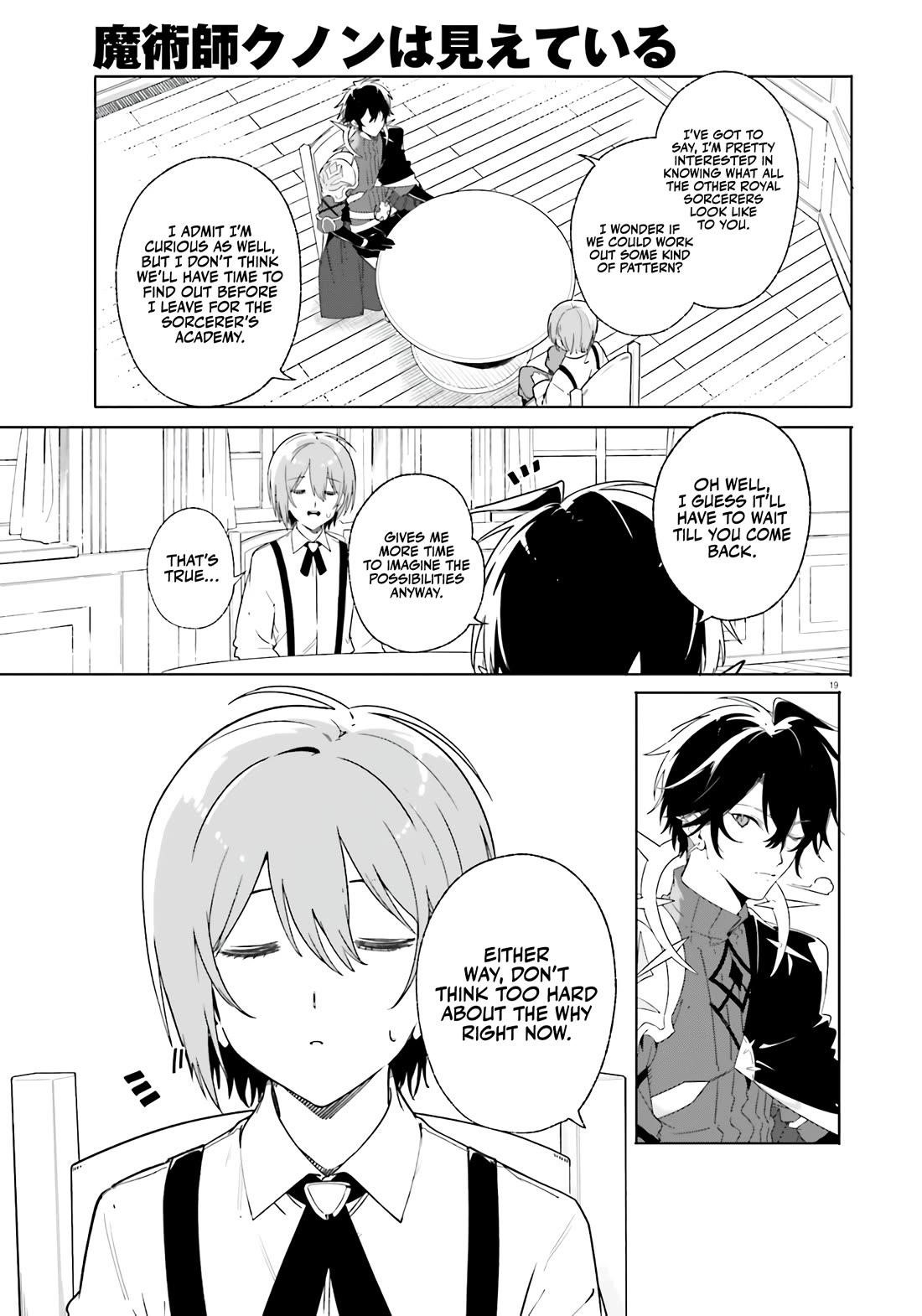 Kunon the Sorcerer Can See Through Chapter 13 - Page 20 in English