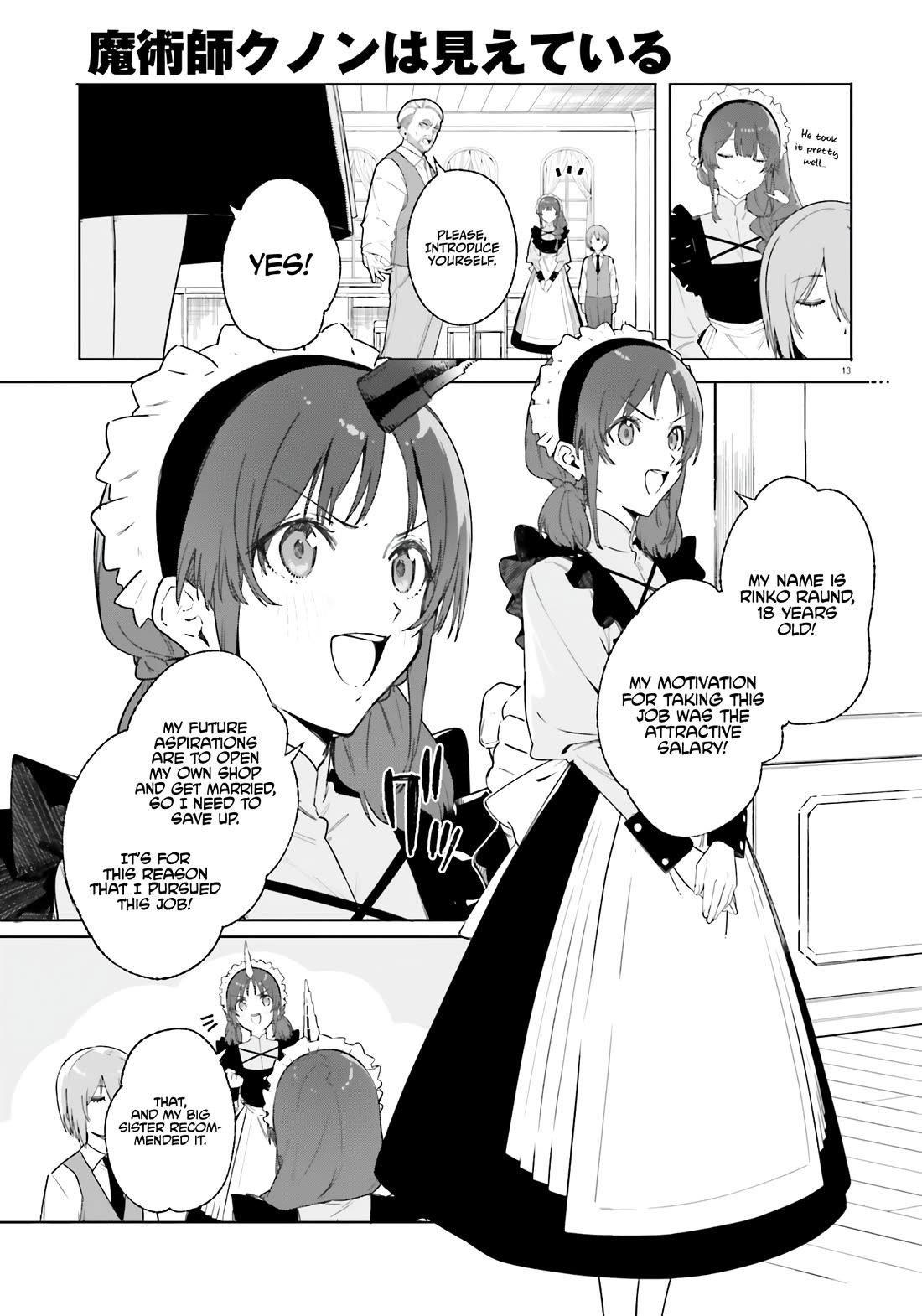 Kunon the Sorcerer Can See Through Chapter 14 - Page 13 in English