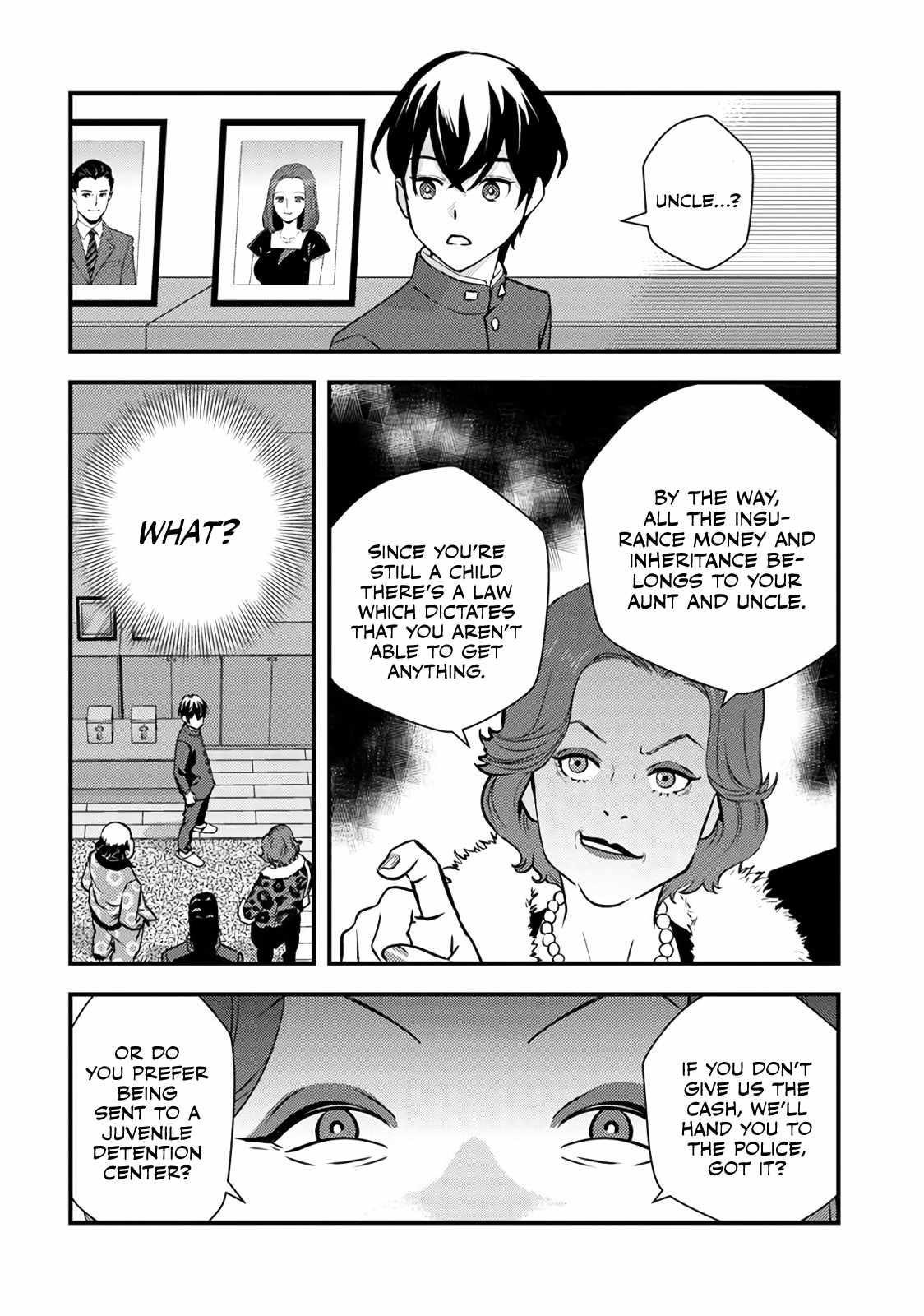 The hero returns from another world, becomes an influencer, and earns money in the real world, where dungeons have appeared! Chapter 1 - Page 35 in English
