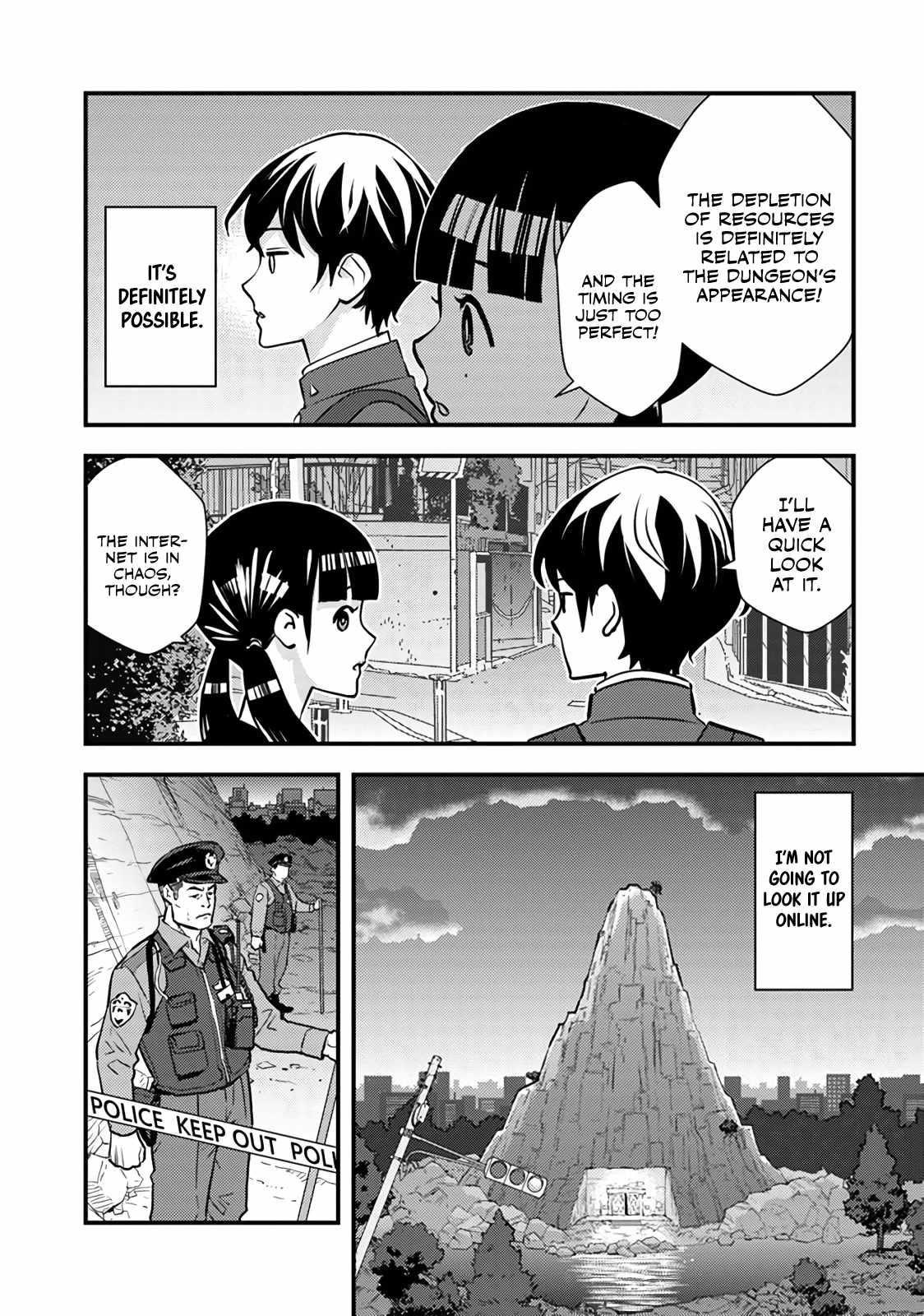 The hero returns from another world, becomes an influencer, and earns money in the real world, where dungeons have appeared! Chapter 1 - Page 56 in English