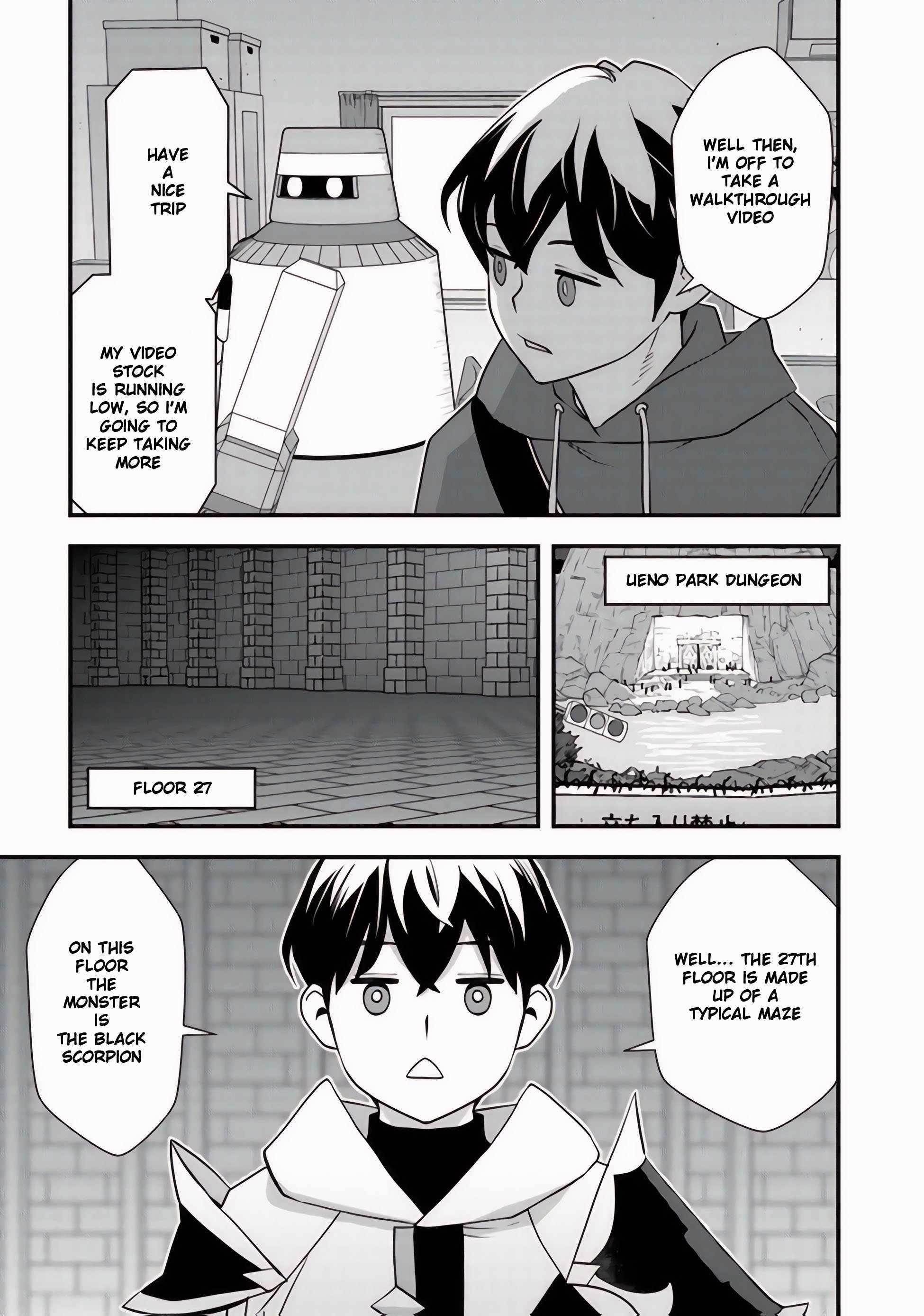The hero returns from another world, becomes an influencer, and earns money in the real world, where dungeons have appeared! Chapter 8.1 - Page 19 in English