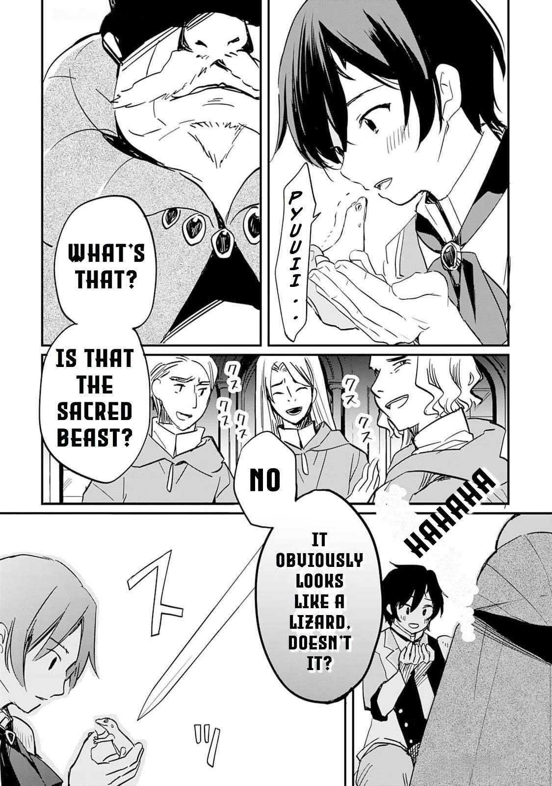 The Sacred Beast Tamer Who Summoned a Lizard (Actually a Divine Dragon), Living a Pioneering Life on the Dragon’s Back Chapter 1 - Page 27 in English