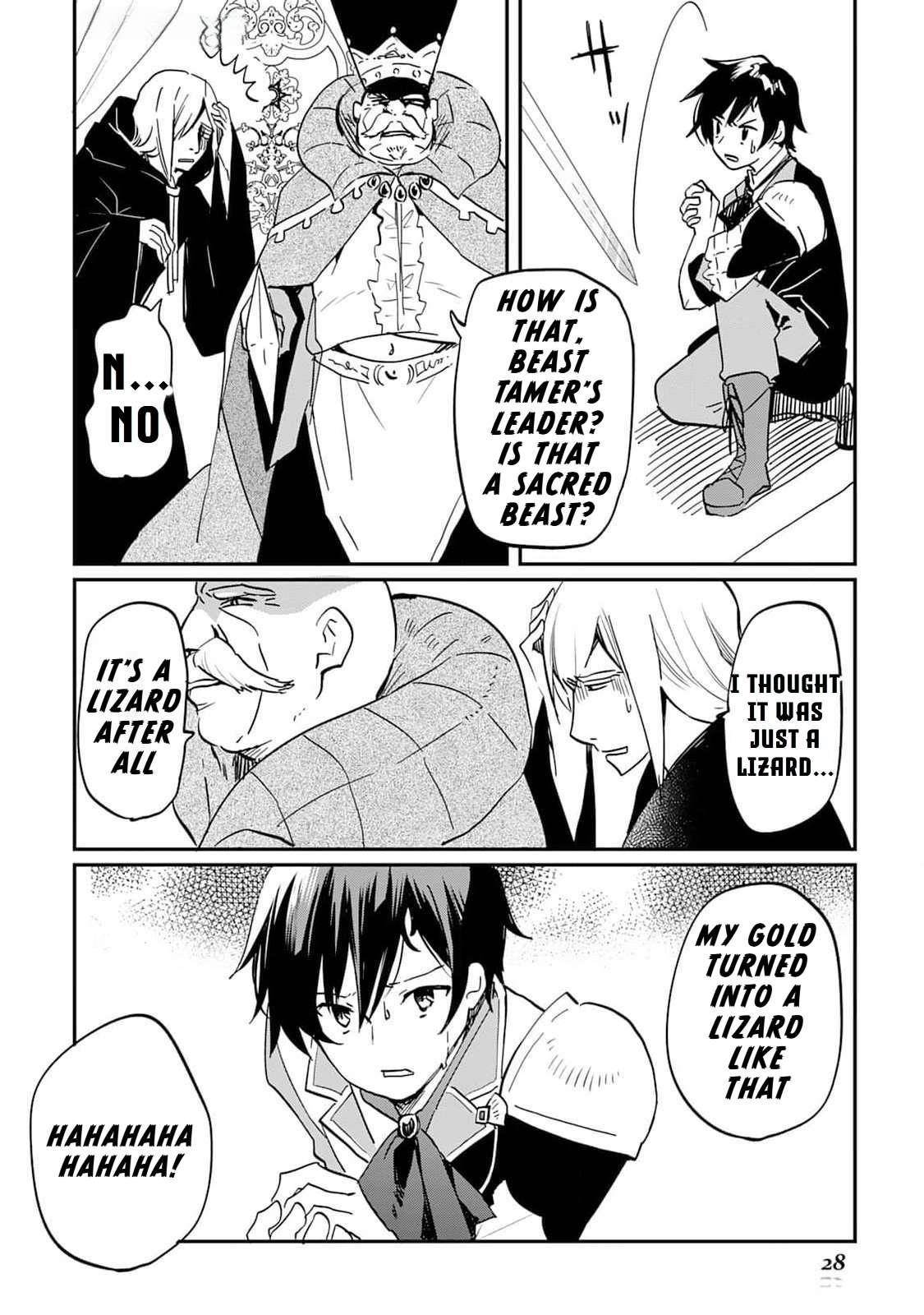 The Sacred Beast Tamer Who Summoned a Lizard (Actually a Divine Dragon), Living a Pioneering Life on the Dragon’s Back Chapter 1 - Page 28 in English