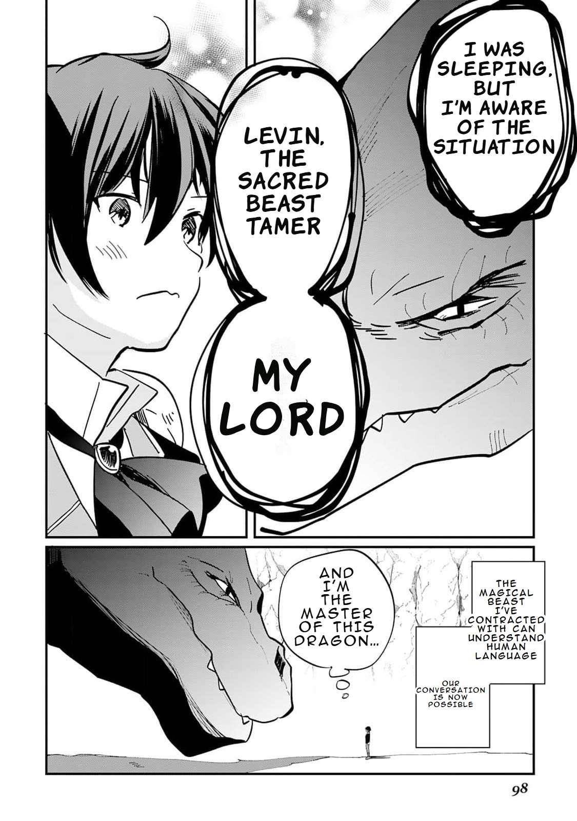 The Sacred Beast Tamer Who Summoned a Lizard (Actually a Divine Dragon), Living a Pioneering Life on the Dragon’s Back Chapter 2 - Page 16 in English