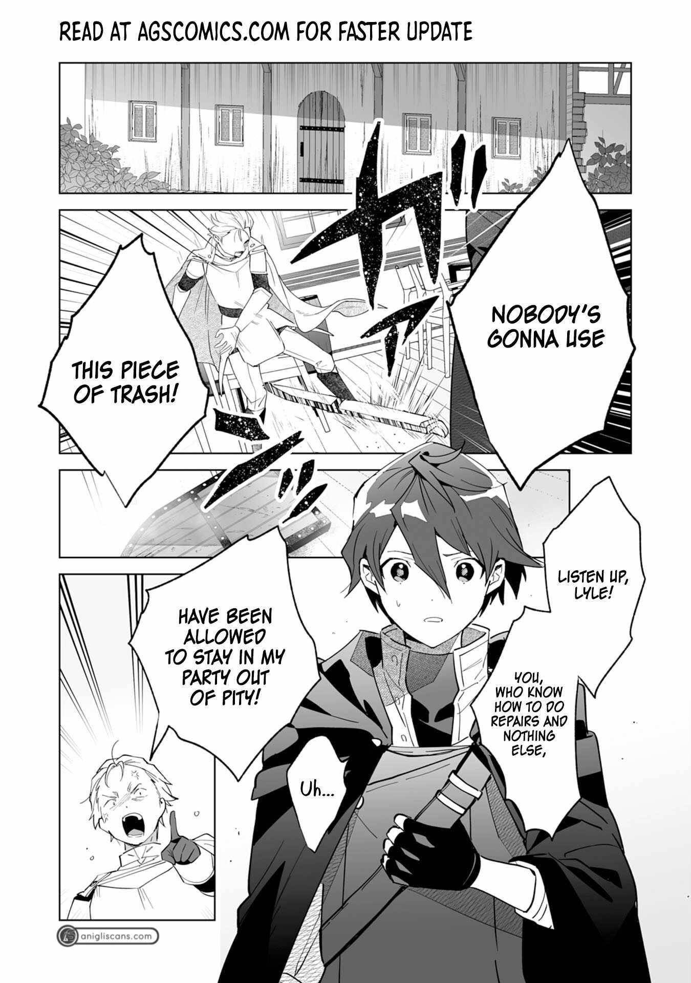 The Ex-janitor Who Was Expelled, Became Known as the “Greatest Repairman” With His Exceptional Skills – Requests From SSS Rank Parties and Royalty Don’t Stop Coming Chapter 1 - Page 4 in English