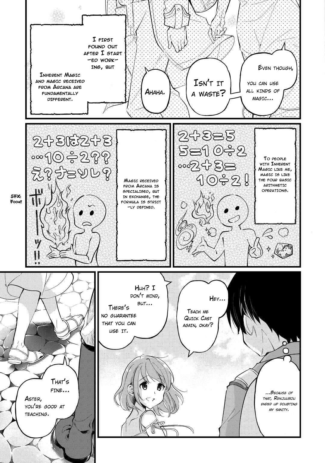 Ochikobore “1” Mahou Tsukai wa, Kyou mo Muishiki ni Cheat wo Tsukau Chapter 3 - Page 15 in English