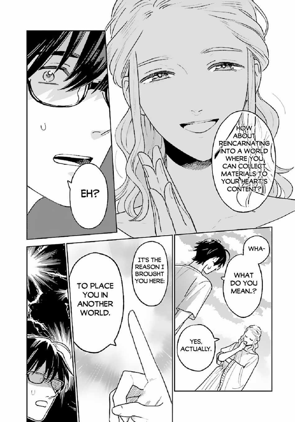 Living a Carefree Life Collecting Raw Materials in Another World Chapter 1 - Page 8 in English