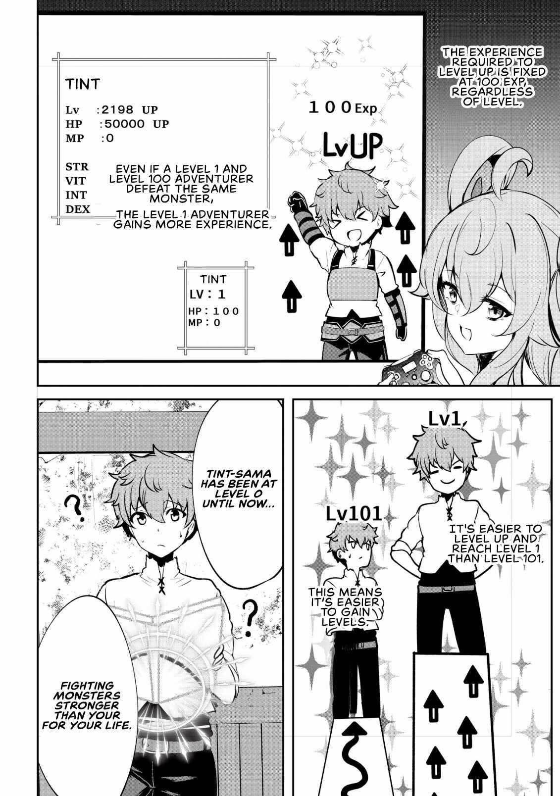 No Matter How Hard I Tried, I Was Banished From Level 0 for a Thousand Years ~The Boy Who Was Called the Enemy of God Meets the Goddess of Company Slaves and Gains the Strongest Power~ Chapter 3 - Page 6 in English