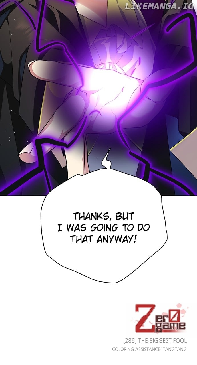 Zero Game Chapter 287 - Page 101 in English