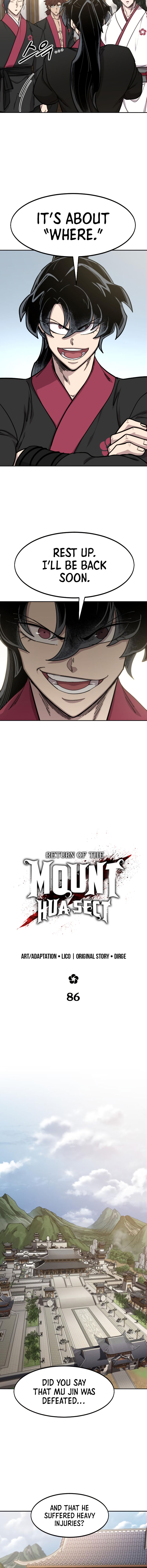 Return of the Mount Hua Sect Chapter 86 - Page 8 in English